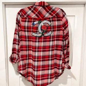 Sojara Flannel with Chanel Patch